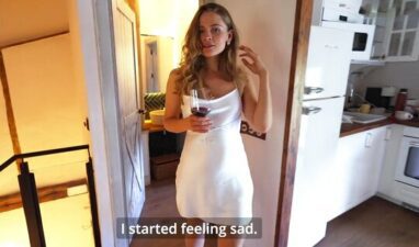 The Russian girl drank a little and immediately decided to suck a dick