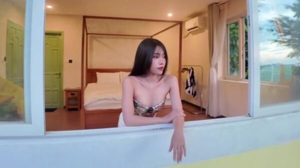 Wild heat waves under the sunset in the countryside madou