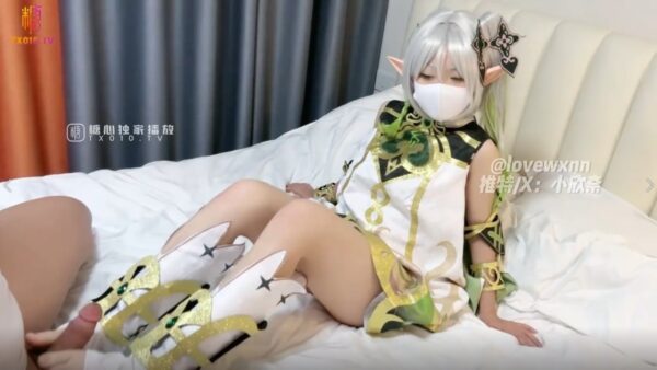 Original God cos Let the grass god fulfill your wish. Traveler, your big cock is so powerful. The pussy is filled with semen. madou