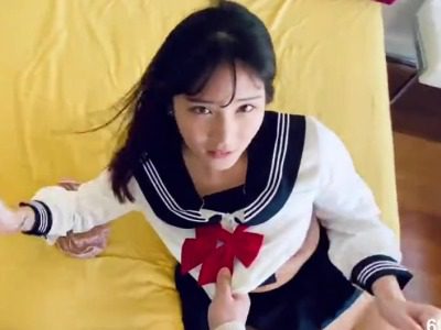 Sailor-uniform girl spreads her legs for you to penetrate her ass and let you ejaculate – MISSCAT madou